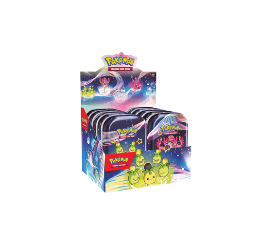 Pokemon Paldean Fates Mini Tins Display Box