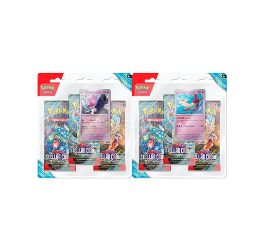 Pokemon - Scarlet and Violet - Stellar Crown - 3 Pack Blister - Random Variation